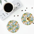 thumbnail image 5 of Bingfone Vintage Colorful Fruits Leather Drinks Coasters with Set of 6,Suitable for Home Kitchen,Coffee Cup Coasters Home Gift, 5 of 9