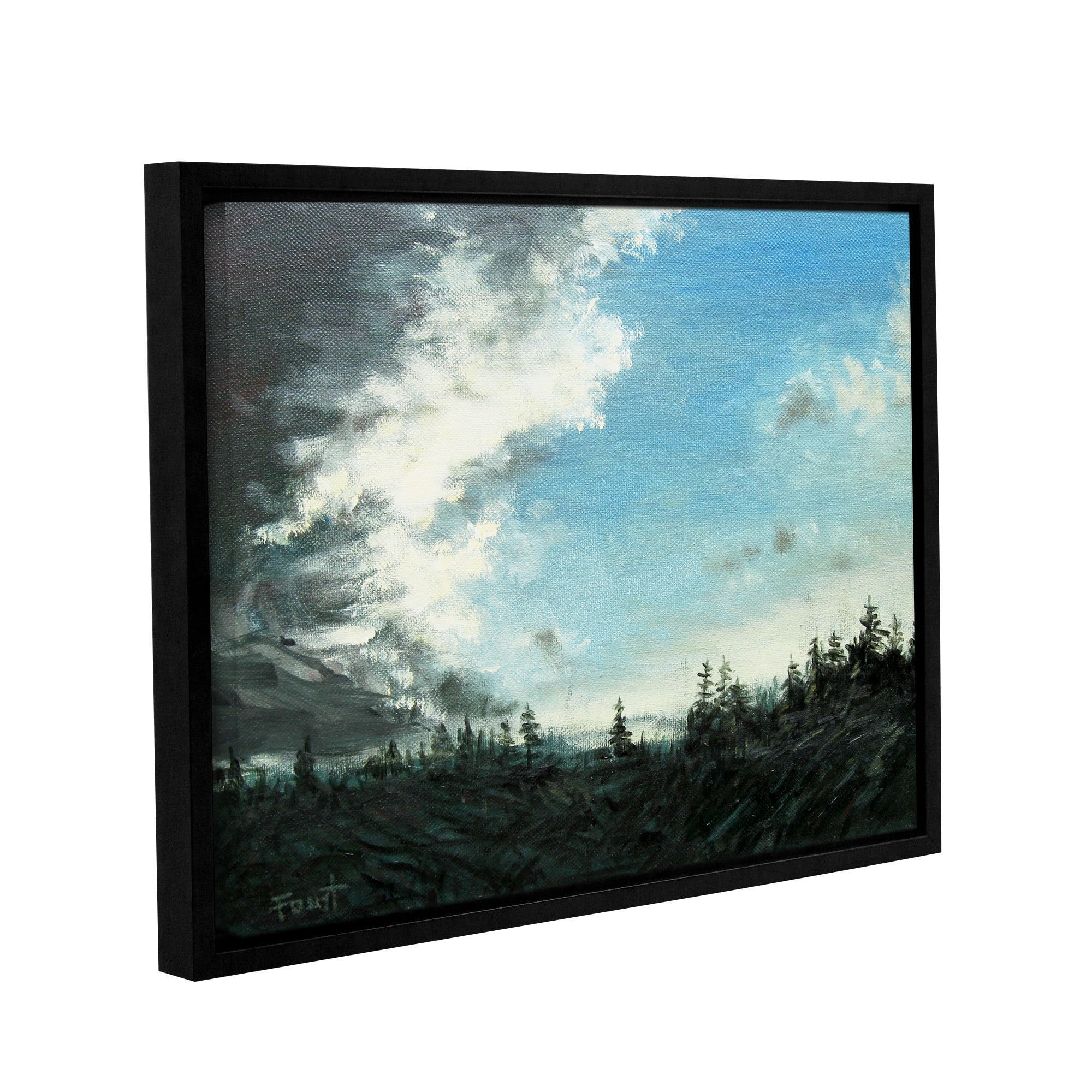 ArtWall Gene Foust "Gloom" Gallery-Wrapped Floater-Framed Canvas