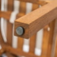thumbnail image 6 of Christopher Knight Home 28" Wood Outdoor Bar Stool with Beige Cushions, Curved Backrest, Teak Finish, Set of 2, 6 of 11
