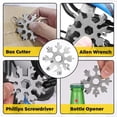 thumbnail image 5 of Universal Socket + Snowflake Multitool Gifts for Men Dad - 2 Pack, Socket Set with Power Drill Adapter Cool Stuff, Super Universal Socket Grip Gadgets for Men, Tool for Men Women Husband (Sliver), 5 of 9