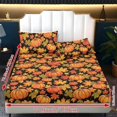 thumbnail image 2 of COEQINE Bed Sheets Set 3 Piece King Size Bedding Sheet Set, Comfort Easy Care Long Lasting Bedsheet & Pillowcases for King Size Bed for Autumn Home Decor, Fall Pumpkin Maple Leaf, 2 of 5