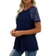 thumbnail image 5 of Camiseta de manga corta casual de manga de Raglan fuera del hombro, camisetas de manga corta de mujer de verano de moda, 5 of 8