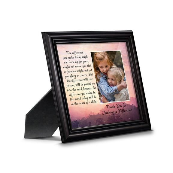 Teacher Gifts to Say Thank you, Principal Gifts or Daycare Teacher Gifts, You Make a Difference Quote Thanking Those Who Work with Children, Teacher Appreciation Gifts, 6394B