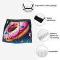 thumbnail image 3 of Hirioo Starry Sky Pine Tree Donut for Men's Boxer Briefs Men Cotton Underwear Boxer Briefs Panties-Medium, 3 of 5