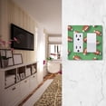 thumbnail image 5 of Yayeee Rocker Switch Wall Plate 3-Gang 6.5"x4.6" Home Decorative Outlet Cover, American Footballs, 5 of 6