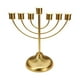 thumbnail image 1 of Candelero judío de mesa, decoración judía, centro de mesa, adornos, candelabro dorado, Menorá para escritorio de gabinete, 1 of 9