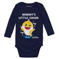 thumbnail image 1 of Baby Shark Doo Doo Doo Outfit 1st Mothers Day Baby Boy Girl Long Sleeve Bodysuit Mommy's Lil Shark Navy 12M (6-12M), 1 of 5