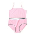 thumbnail image 2 of Wancir Girl's 2 Piece Swimsuit Solid Spaghetti Strap Bikini Sets Beach Bathing Suit Swimwear for Teen Kids, 2 of 4