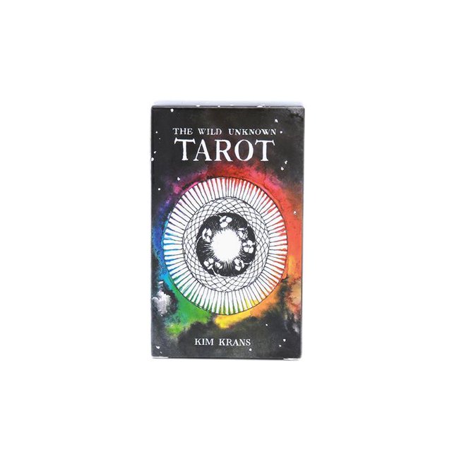 2019 nuevo juego de cartas misterioso Wild Tarot Deck tarjetas mágicas tarjetas de animales salvajes 78 tarjetasSalvaje desconocido Deng Xun unisex