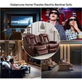 thumbnail image 6 of AYCP Multifunction Power Air Leather Recliner Sofa Set with LED Lights, Living Room Furniture, Reclining Sofa, loveseat, Chair with USB Port/Storage Loveseat, 6 of 6
