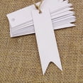 thumbnail image 2 of 1000 PCS Rectangular Shape Kraft Paper Bonbonniere Wedding Favor Tags Blank Hang Tag with Free Natural Jute Twine, 2 of 5