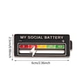 thumbnail image 3 of Batería Display Power Social Pin Solapa Pin emocional para todas las ocasiones (-) Negro, 3 of 3