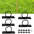 thumbnail image 3 of Feimier 5Pack 2inch Rope Support Holder Drop Ring Brackets Stainless Steel Decorative, Gardening Supplies, 3 of 7