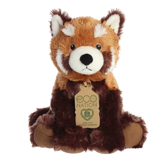 Aurora - Medium Brown Eco Nation - Eco Hugs 9.5" Red Panda - Responsibly Made Stuffed Animal