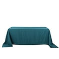 thumbnail image 3 of BalsaCircle 90" x 132" Polyester Rectangular Tablecloth Peacock Teal, 3 of 8