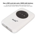 thumbnail image 4 of 4G LTE USB WiFi Modem 300Mbps Unlocked 5G WiFi SIM Card Slot Built-in 3200MAh Wireless Portable WiFi Router, 4 of 5