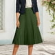 thumbnail image 2 of Falda midi plisada para mujer: falda informal de gasa, cintura alta, estilo versátil, perfecta para las salidas de verano., 2 of 4