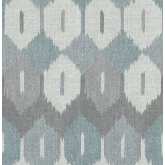 A-Street Prints Abilene Denim Ikat Wallpaper