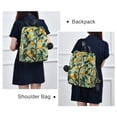 thumbnail image 4 of FORMRS Women's Travel Backpack Purse Anti-Theft Hidden Pockets Casual Shoulder Bag, Orange Tree, 4 of 7