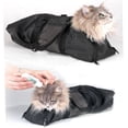 thumbnail image 4 of Adjustable Mesh Cat h Bag Cats Washing Bags for Pet Bathing Nail Trimming, 4 of 6