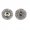 Black, variant on 5 Set Hollow Out Flower Shaped Metal Snap Buttons for DIY Sewing Clothes Decor Accessories