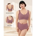 thumbnail image 3 of Daystry Womens Wireless Bras Full Coverage Comfortable Seamless Everyday Bras Soft Light Support Bras, 3 of 5
