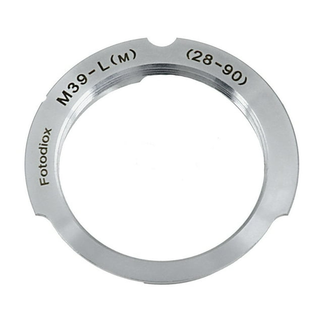 Fotodiox Lens Mount Adapter - M39/L39 Screw Mount SLR Lens to Leica M Mount Rangefinder Camera Body with 29mm/90mm Frame Line