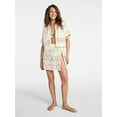 thumbnail image 3 of Time and Tru Women's and Women's Plus Size Palm Crochet Coverup Top, Sizes XS-3X, 3 of 7