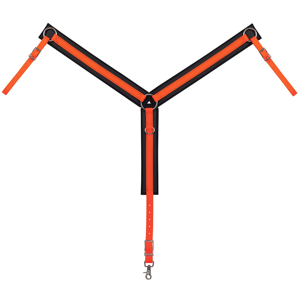 C-0-OR Weaver Trail Gear Horse Easy Care Comfort Durable Breast Collar Orange
