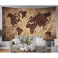 thumbnail image 2 of Tapiz de mapa del mundo para niños Tapiz de pared para estudiantes Tapiz de distribución geográfica mundial para hombres Tapiz de niños para arte de pared de dormitorio, 2 of 4
