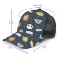 thumbnail image 2 of Lsque Cartoon Animals Printed Trucker Hat - Baseball Cap for Men Women - Breathable Mesh Side, Adjustable Fit - for Casual Wear, 2 of 7