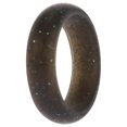 thumbnail image 2 of Anillo de boda individual de silicona - Brillo negro-turquesa de ROQ para mujer - Anillo de 6 mm, 2 of 2
