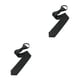 thumbnail image 1 of Qarigey Retro Narrow Tie Skinny Necktie Slim Pull Matching Rope Tie Smooth Full Neckwear Convenient for Bridegroom Party Dress Negro 2Conjunto, 1 of 6