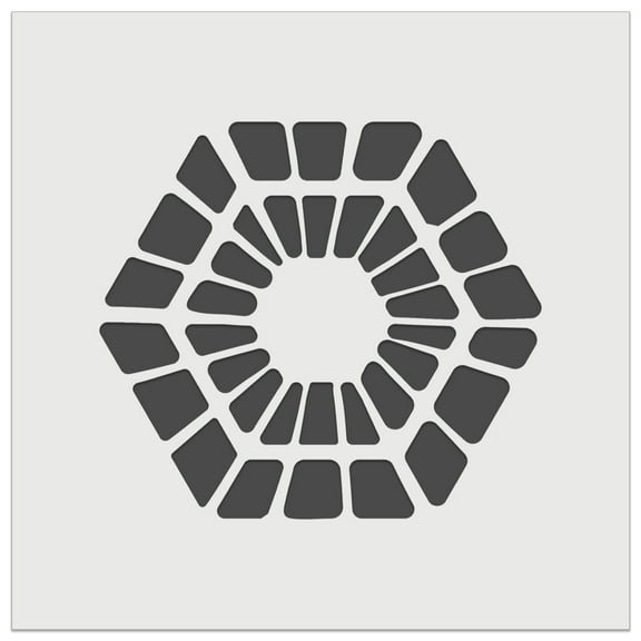 Scandinavian Geometric Hexagon Pattern DIY Cookie Wall Craft Stencil - 5.5 Inch