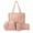 Pink, variant on keusn 4 pcs handbag and purse set for women pu leather shoulder crossbody tote bucket bag pouch wallet card holder set gift for mother girlfriend