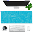 thumbnail image 6 of Topographic Contour Extended Big Mouse Pad Computer Keyboard Mat Mousepad with 2mm Non-Slip 11.8x31.5Inch C, 6 of 6