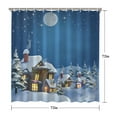 thumbnail image 4 of Rideau de Douche pour Salle de Bain Style Ferme Hiver Joyeux Noël Rideaux de Douche Imperméables Frais Crochets de Rideau de Bain Inclus,72x72 Pouces, 4 of 5