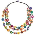 thumbnail image 5 of DINHEAROM 1Set Retro Bohemia Style Multi Layered Bead Necklace Women Coconut Shell Daily Wearing Present, 5 of 7