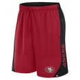 thumbnail image 2 of Men's Fanatics Scarlet San Francisco 49ers No Defense Shorts, 2 of 3