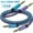 2pack 10FT, variant on Aux Jack Cables 5ft,2Pack FiveBox Aux Cord for iPhone Adapter 3.5mm Male to Male Stereo Jack Cables Audio Video Auxiliary Input Adapters,Aux Cable Cords for Car,Headphones(Purple+Blue)