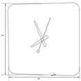 thumbnail image 5 of Manchester Modern Design Square Silent Non-Ticking Wall Clock - Mint, 5 of 5