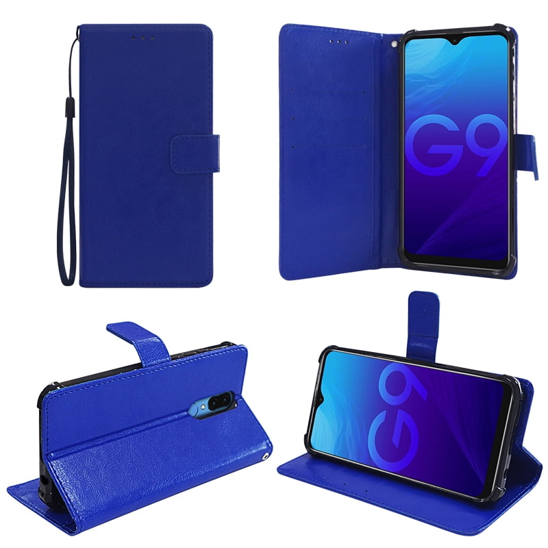 BLU G9 Phone Case, Strong Protective Kickstand Wallet Compartments