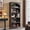Brown, variant on SinCiDo Tall Arched Bookcase, 5-Tier Large Bookshelf with Open Display Shelves for Living Room, Natural