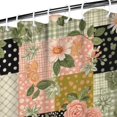 thumbnail image 3 of Pioneer Flower Floral Print Pattern Shower Curtain 84"x72", Bathroom Decorative Shower Curtain Set with 12 Hooks, Waterproof Washable, 3 of 6