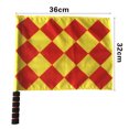 thumbnail image 2 of Arbitre Drapeau en Acier Inoxydable Commande Main Drapeau Rouge signal Drapeau Éponge Poignée Patrouille Spéciale performance, 2 of 5