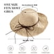 thumbnail image 2 of Sombrero de paja, gorras de ala ancha para mujer, sombreros de paja plegables para playa de verano, sombrero de playa para el sol para mujer, ala ancha, 2 of 6