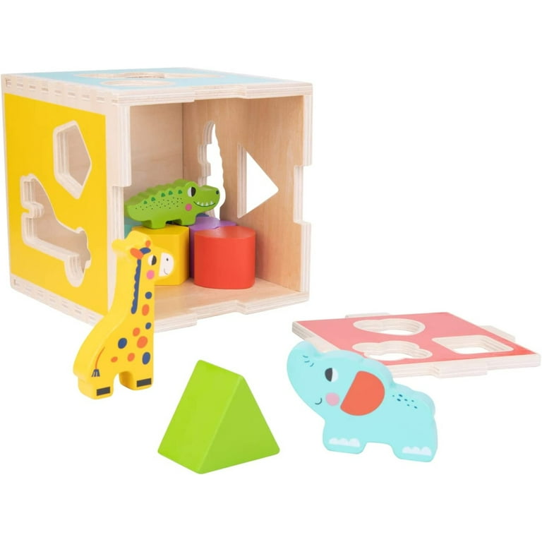 Wooden Shape Sorting Box