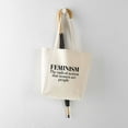 thumbnail image 5 of CafePress - Feminism Tote Bag - Unisex Canvas Tote Bag, Beige, 1-Piece, 5 of 7