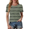 thumbnail image 4 of Pohista Womens Casual Tops Summer 2025 Women's T-Shirts Cotton Lightweight Tops & Blouses Petite Women's Short Sleeve Tops Dressy Casual reorder items previously ordered, 4 of 7