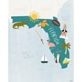 thumbnail image 3 of Louise, Gigi 12x14 Black Modern Framed Museum Art Print Titled - Florida Icons, 3 of 5